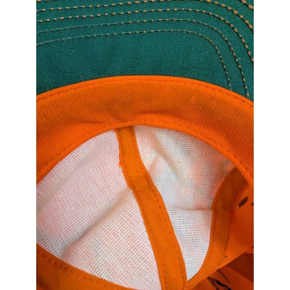 Orange Camo Hunting Baseball Cap One Size Fits All Made in USA‎